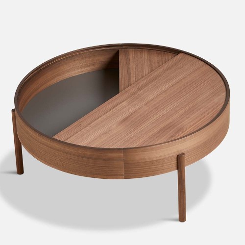 Arc walnoot salontafel 89 cm Woud