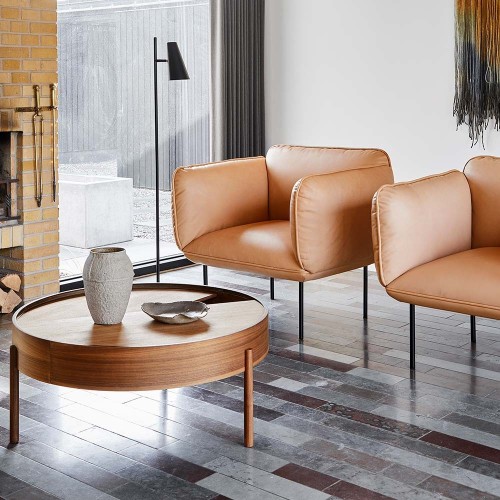 Mesa de centro Arc de nogal 89 cm Woud