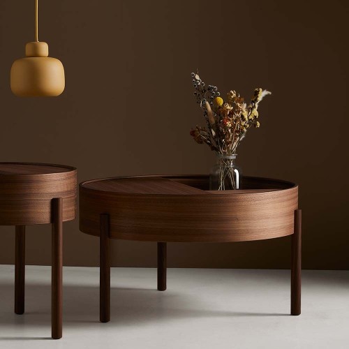 Couchtisch Arc Nussbaum 89 cm Woud