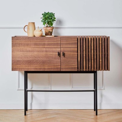 Array walnut sideboard 120cm Woud 2