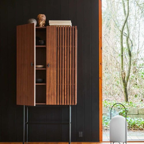 Array Buffet alto in noce 80 cm Woud