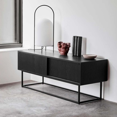 Buffet bas Virka chêne noir Woud