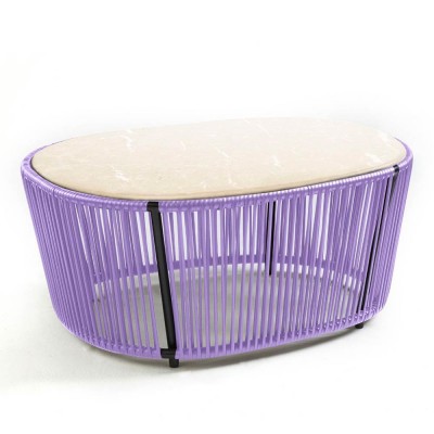 Salontafel Cartagenas marmer crema nuova, lila, zwart ames ames