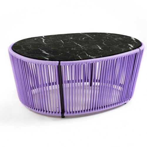Salontafel Cartagenas marmer nero, lila, zwart ames