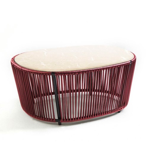 Cartagenas salontafel crema nuova marmer, paars, zwart ames