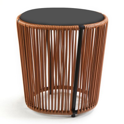 Mesa auxiliar Cartagenas marrón caramelo, negro ames ames