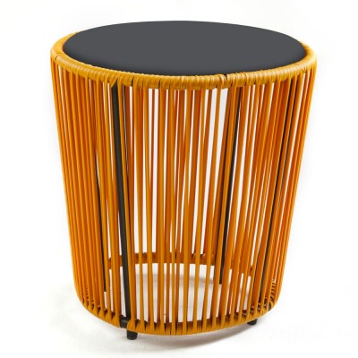 Mesa auxiliar Cartagenas amarillo miel, negro ames ames