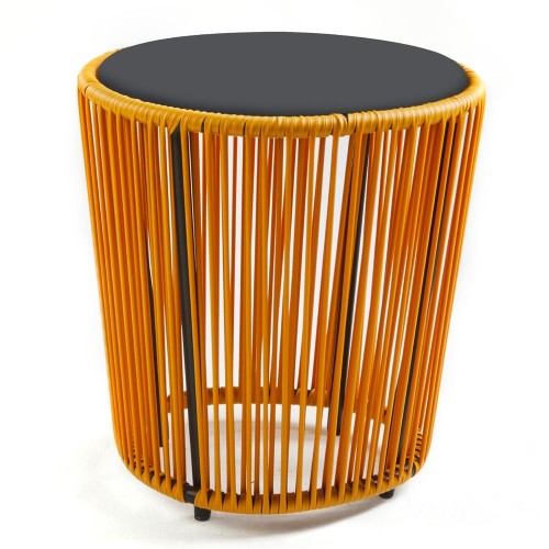 Mesa auxiliar Cartagenas amarillo miel, negro ames