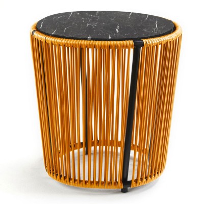 Mesa auxiliar Cartagenas mármol nero, amarillo miel, negro ames ames