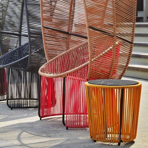 Mesa auxiliar Cartagenas mármol nero, verde oliva, negro ames