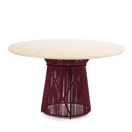 Tisch Caribe Chic Marmor crema nuova, black red, black ames