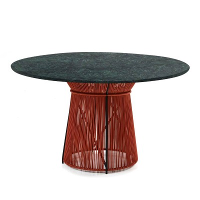 Tavolo Caribe Chic marmo verde, rame nero ames ames
