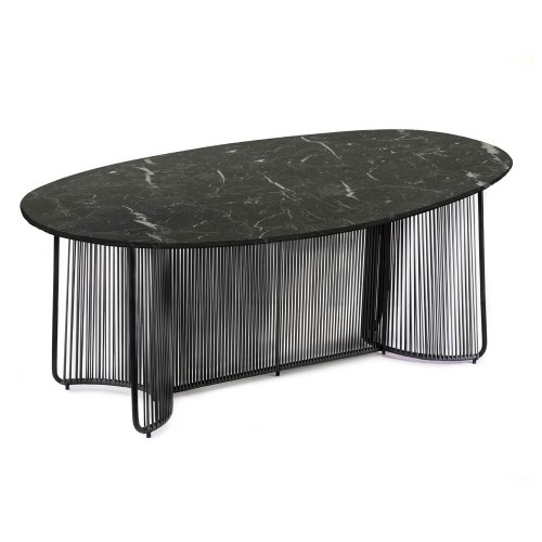 Cartagenas black marble table ames