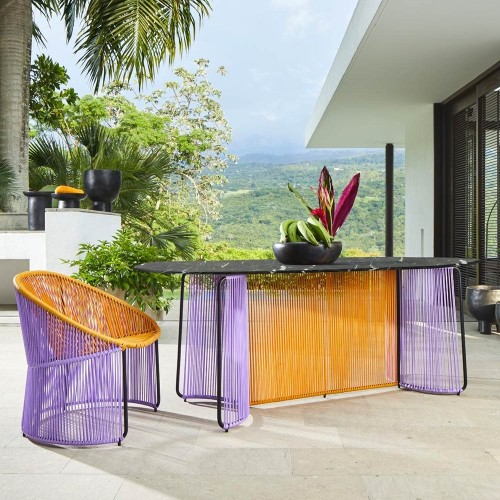 Cartagenas black marble table ames