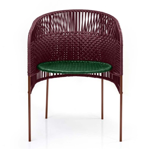 Stuhl Caribe Chic black red, moss green, copper ames