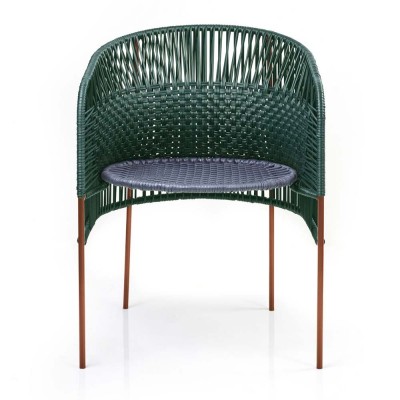 Stuhl Caribe Chic moss green, dark blue, copper ames ames