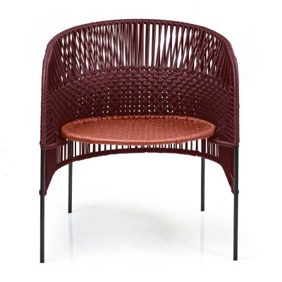 Chaise lounge Caribe Chic black red, copper, black ames ames