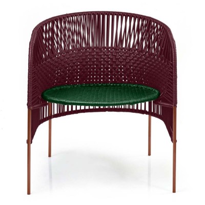 Tumbona Caribe Chic negro rojo, verde musgo, cobre ames ames