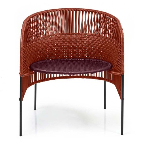 Tumbona Caribe Chic cobre, negro rojo, negro ames