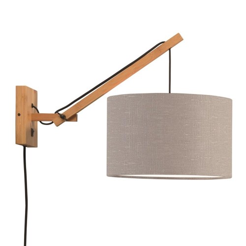 Wall lamp Andes natural & light gray S Good & Mojo