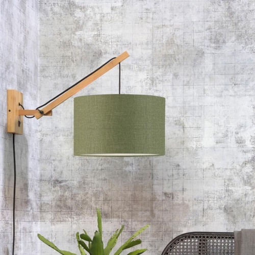 Lampada da parete Andes naturale e verde bosco S Good & Mojo