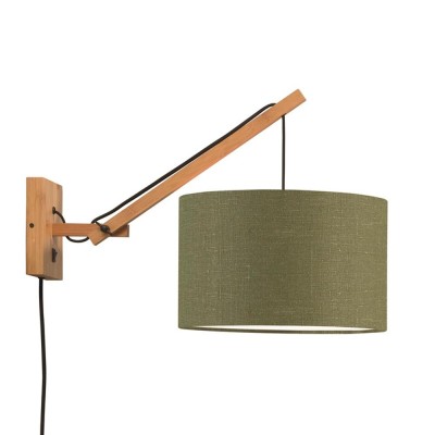 Wandlamp Andes naturel & bosgroen S. Good & Mojo 2