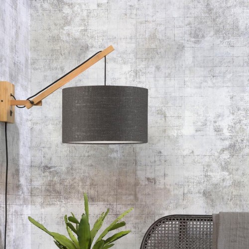 Lampada da parete Andes naturale e grigio scuro S Good & Mojo