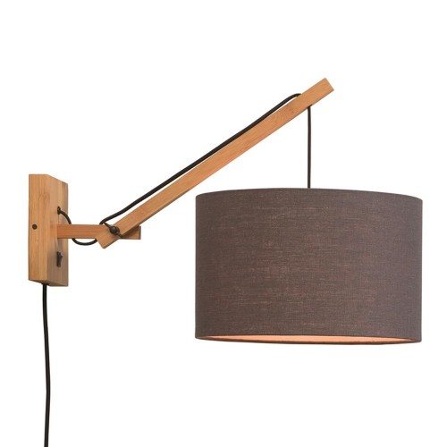 Lampe murale Andes naturel & gris foncé S Good & Mojo