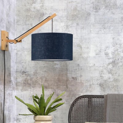 Andes wandlamp naturel & marineblauw S. Good & Mojo Good & Mojo