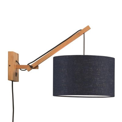 Lampe murale Andes naturel & bleu marine S Good & Mojo 2
