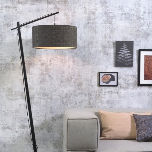 Andes vloerlamp zwart & donkergrijs Good & Mojo