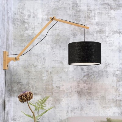Lampada da parete Andes naturale e nera L Good & Mojo Good & Mojo
