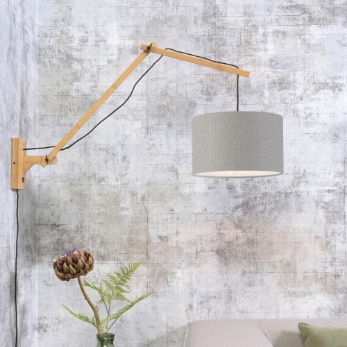 Lampe murale Andes naturel & gris clair L Good & Mojo