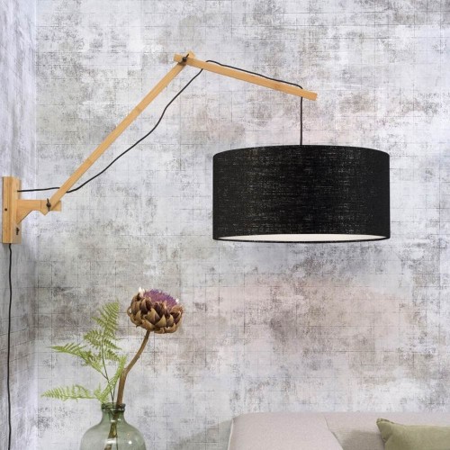 Lampada da parete Andes naturale e nera L Good & Mojo
