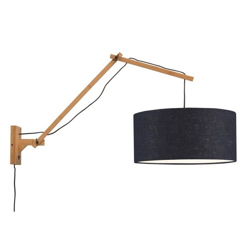 Lampada da parete Andes naturale e blu navy L Good & Mojo