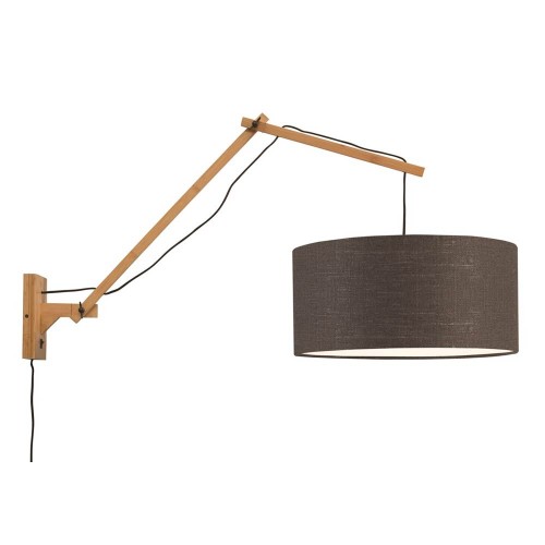 Andes wandlamp naturel & donkergrijs L Good & Mojo