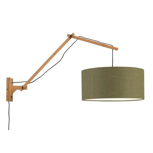 Lampe murale Andes naturel & vert forêt L Good & Mojo