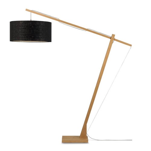 Mont Blanc vloerlamp naturel & zwart Good & Mojo