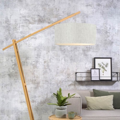 Lampada da terra Mont Blanc lino naturale e leggero Good & Mojo