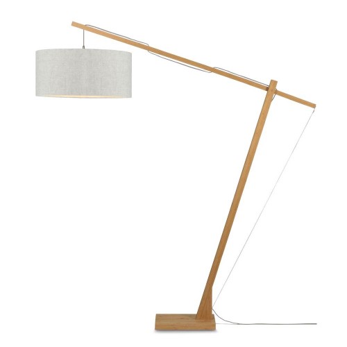 Mont Blanc vloerlamp naturel en licht linnen Good & Mojo