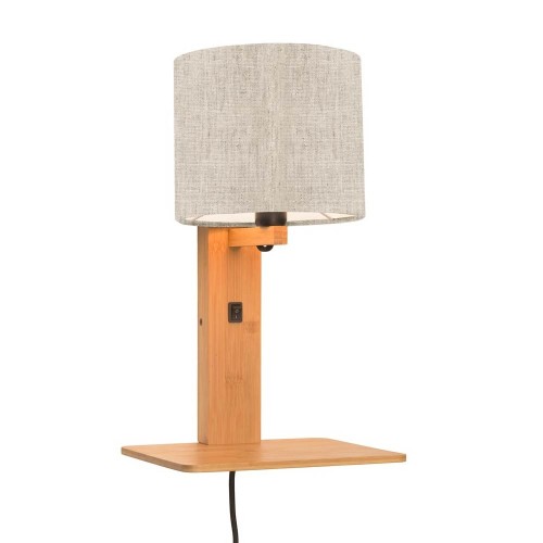 Wall light and shelf Andes natural & light linen Good & Mojo