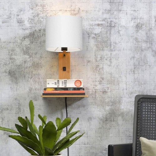 Wall light and shelf Andes natural & white Good & Mojo