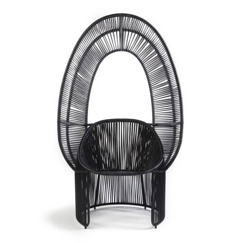 Silla Reina Cartagenas negra ames