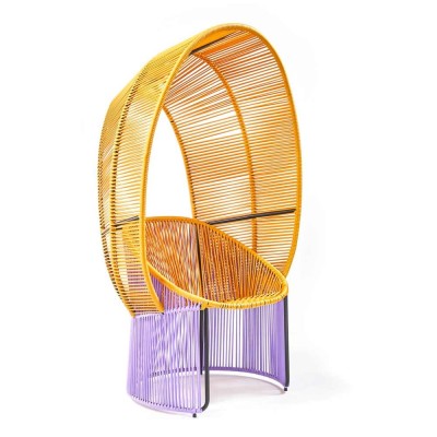 Reina Cartagenas chair lilac, honey yellow, black ames 2