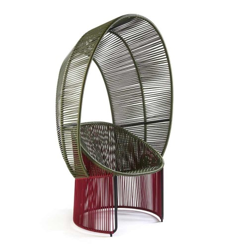 Reina Cartagenas chair purple, olive green, black ames