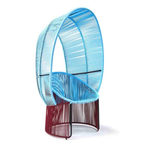 Reina Cartagenas chair purple, pastel blue, black ames