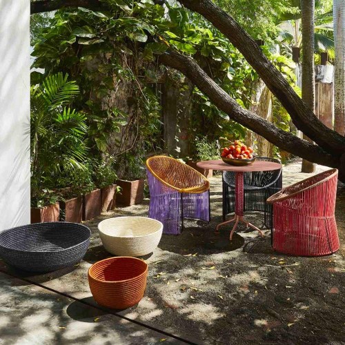 Cartagenas black lounge chair ames