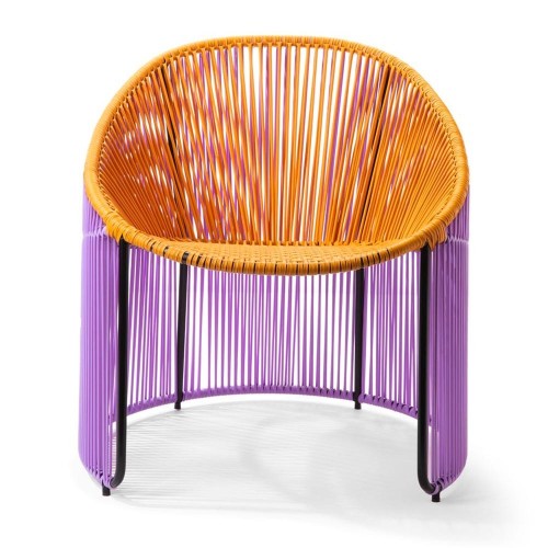 Tumbona Cartagenas lila, amarillo miel, negro ames