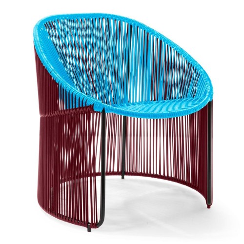 Chaise lounge Cartagenas purple, pastel blue, black ames