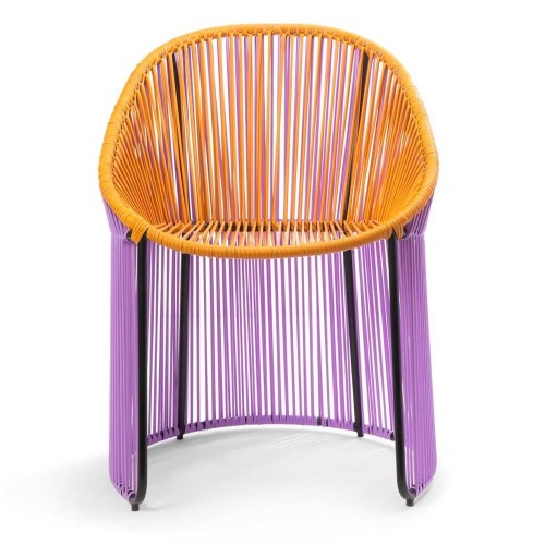 Chaise Cartagenas lilac, honey yellow, black ames